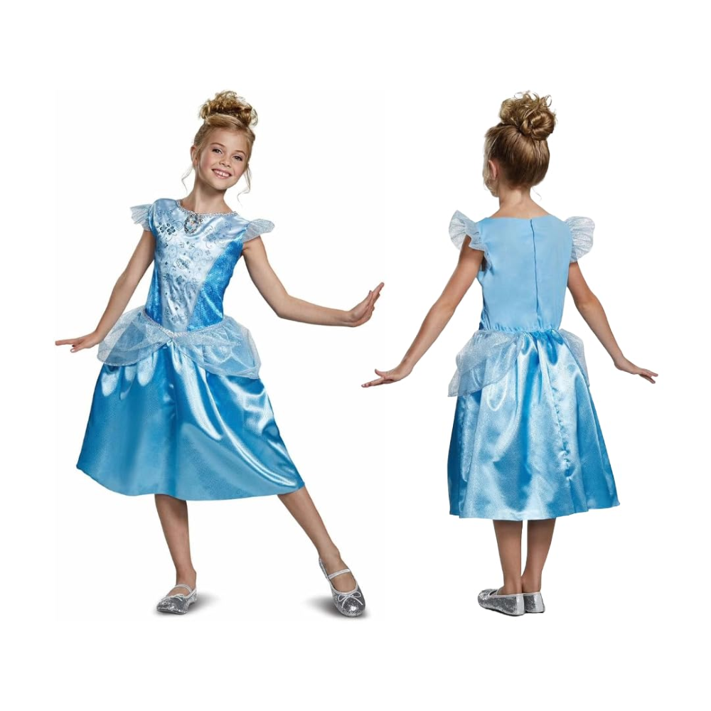 COSTUME CENERENTOLA PRINCIPESSE DISNEY VESTITO TRAVESTIMENTO FESTA CARNEVALE IN MASCHERA - 140499