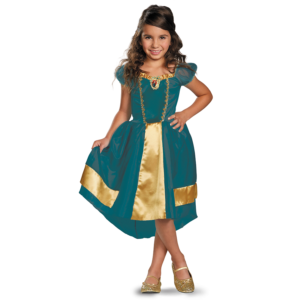 COSTUME MERIDA RIBELLE PRINCIPESSE DISNEY VESTITO TRAVESTIMENTO FESTA CARNEVALE IN MASCHERA - 140459