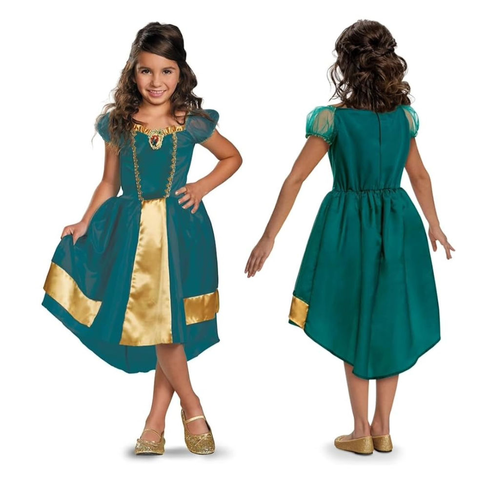COSTUME MERIDA RIBELLE PRINCIPESSE DISNEY VESTITO TRAVESTIMENTO FESTA CARNEVALE IN MASCHERA - 140459
