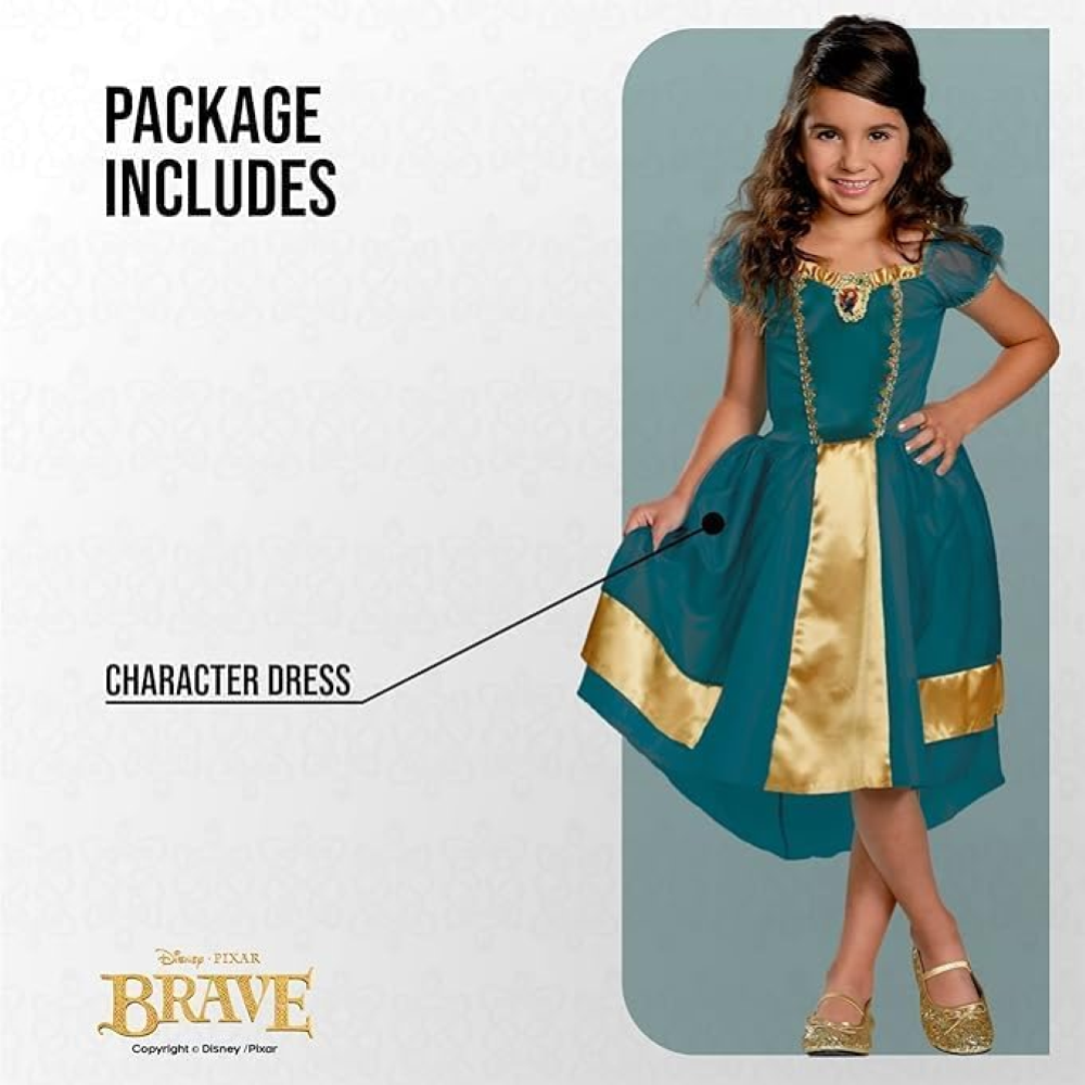 COSTUME MERIDA RIBELLE PRINCIPESSE DISNEY VESTITO TRAVESTIMENTO FESTA CARNEVALE IN MASCHERA - 140459