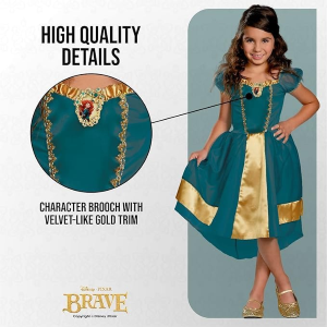 COSTUME MERIDA RIBELLE PRINCIPESSE DISNEY VESTITO TRAVESTIMENTO FESTA CARNEVALE IN MASCHERA - 140459