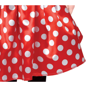 COSTUME TOPOLINA ABITO E CERCHIETTO CON ORECCHIE TRAVESTIMENTO MINNIE CARNEVALE - 8205