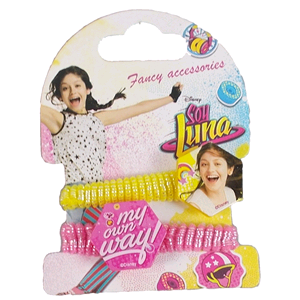 SET ACCESSORI CAPELLI SOY LUNA DISNEY 4 MOLLETTE 2 ELASTICI PER BAMBINI 