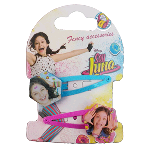 SET ACCESSORI CAPELLI SOY LUNA DISNEY 4 MOLLETTE 2 ELASTICI PER BAMBINI 