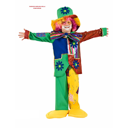 VESTITO CARNEVALE PAGLIACCIO COSTUME TRAVESTIMENTO BAMBINO - 3633