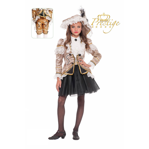 VESTITO CARNEVALE BUCANIERA COSTUME TRAVESTIMENTO BAMBINA - 50567