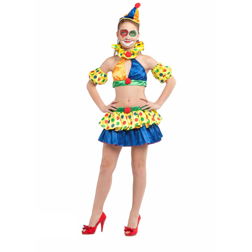 VESTITO CARNEVALE PAGLIACCETTA COSTUME TRAVESTIMENTO BAMBINA - 51220