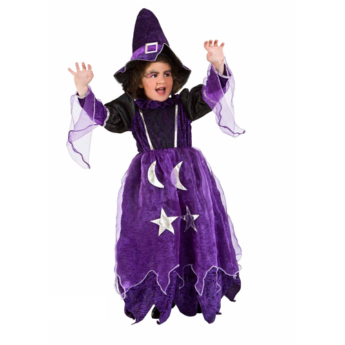 VESTITO CARNEVALE MAGA MAGÒ COSTUME TRAVESTIMENTO BAMBINA - 1123