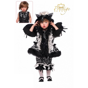 VESTITO CARNEVALE ZEBRA COSTUME TRAVESTIMENTO BAMBINA - 51028