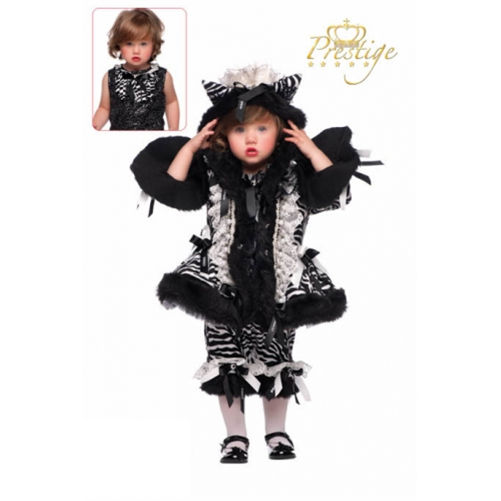 VESTITO CARNEVALE ZEBRA COSTUME TRAVESTIMENTO BAMBINA - 51028