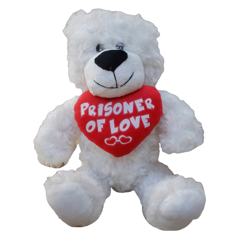 PELUCHE ORSO CON CUORE PUPAZZO CM 30 - 2873P