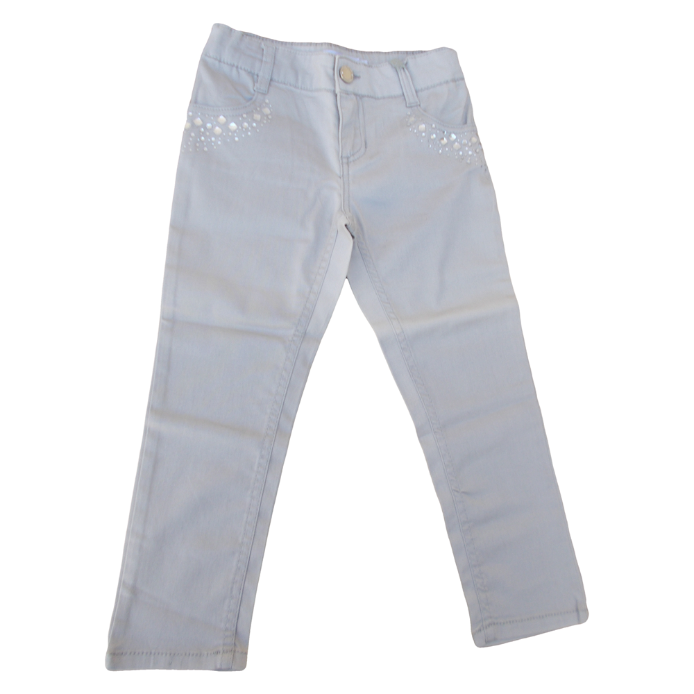 PANTALONE BAMBINA BIANCO DADDATO ANNI 5 - 11127/5A
