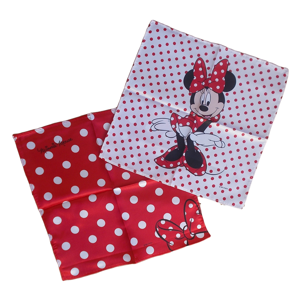 CENTRINO TAVOLA MINNIE DISNEY VELO BOMBONIERE 2 PEZZI ASSORTITI CM. 24X24 - M052500