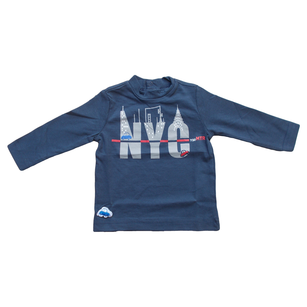 T-SHIRT MAGLIETTA NEONATO BAMBINO MAULI BIRBA TAGLIE 6/30 MESI - 34029BLU