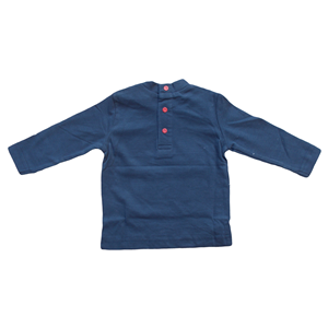 T-SHIRT MAGLIETTA NEONATO BAMBINO MAULI BIRBA TAGLIE 6/30 MESI - 34029BLU
