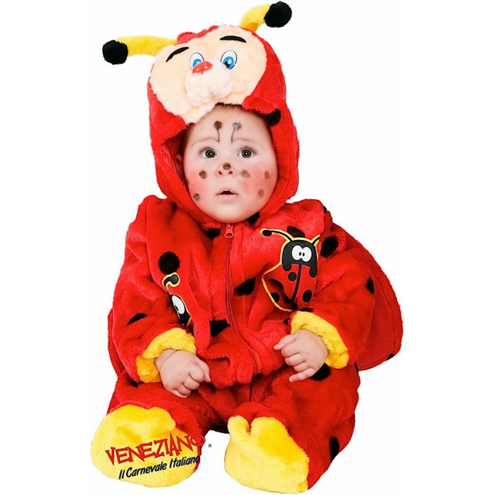 VESTITO CARNEVALE DOLCE COCCINELLA COSTUME TRAVESTIMENTO NEONATO - 2925
