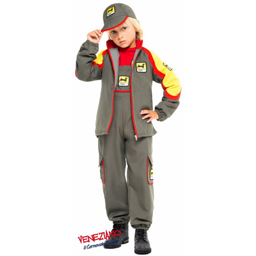 VESTITO CARNEVALE BENZINAIO COSTUME TRAVESTIMENTO BAMBINO - 52337
