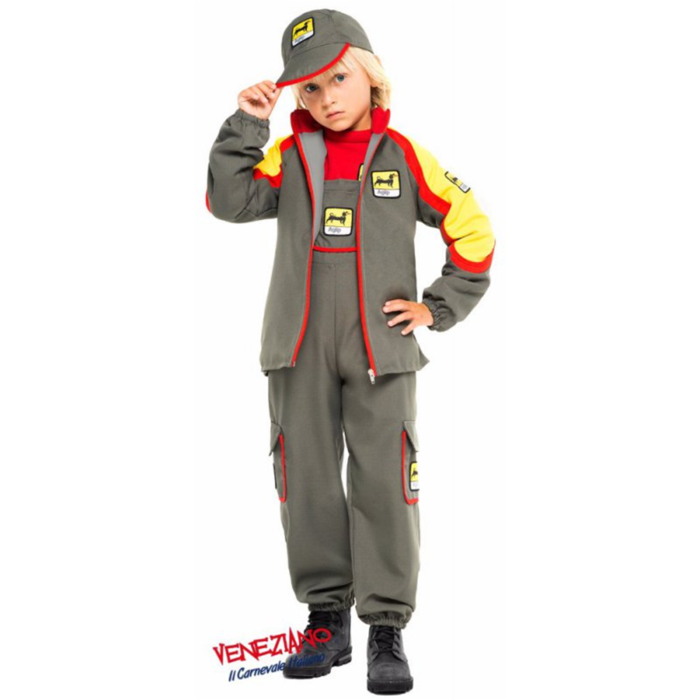 VESTITO CARNEVALE BENZINAIO COSTUME TRAVESTIMENTO BAMBINO - 52337