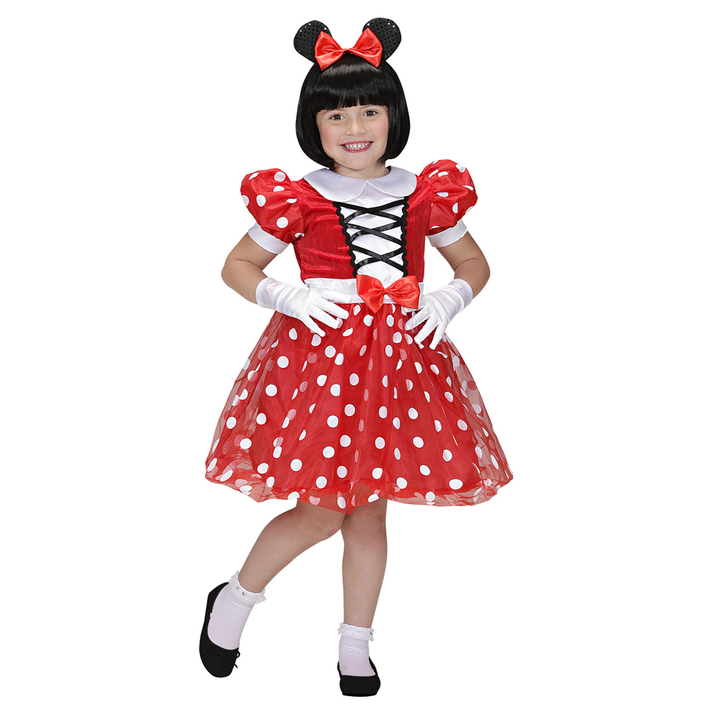 COSTUME VESTITO ABITO TRAVESTIMENTO CARNEVALE BAMBINA TOPINA 