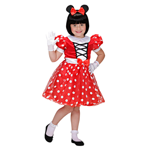 COSTUME VESTITO ABITO TRAVESTIMENTO CARNEVALE BAMBINA TOPINA 