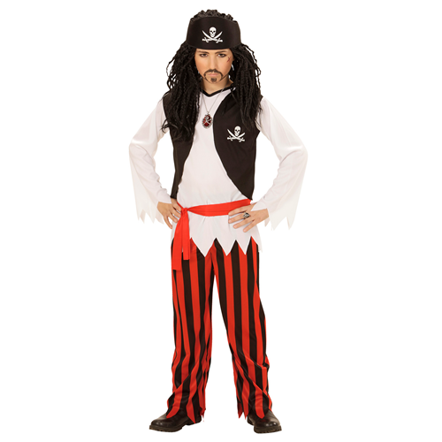 COSTUME VESTITO ABITO TRAVESTIMENTO CARNEVALE PIRATA
