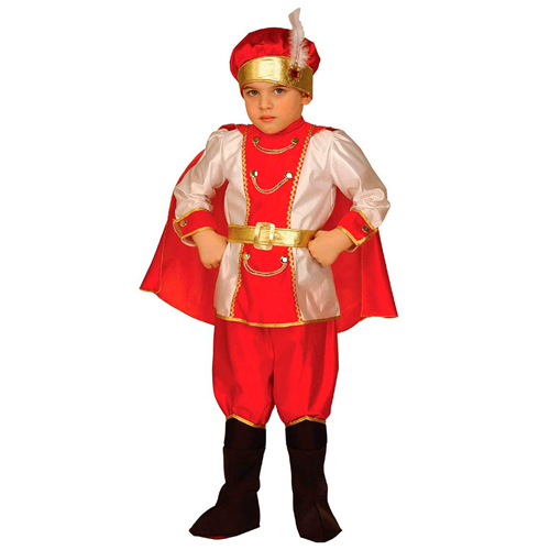 COSTUME VESTITO ABITO TRAVESTIMENTO CARNEVALE BAMBINO PRINCIPE DELLE NEVI