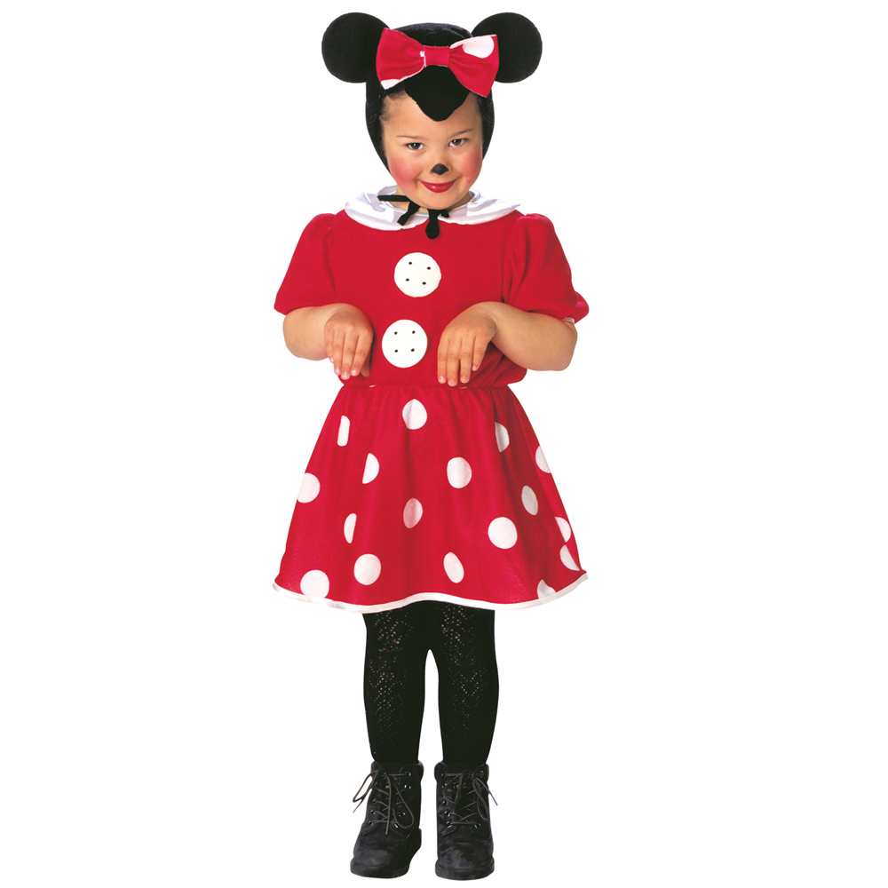 COSTUME VESTITO ABITO TRAVESTIMENTO CARNEVALE BAMBINA TOPINA-