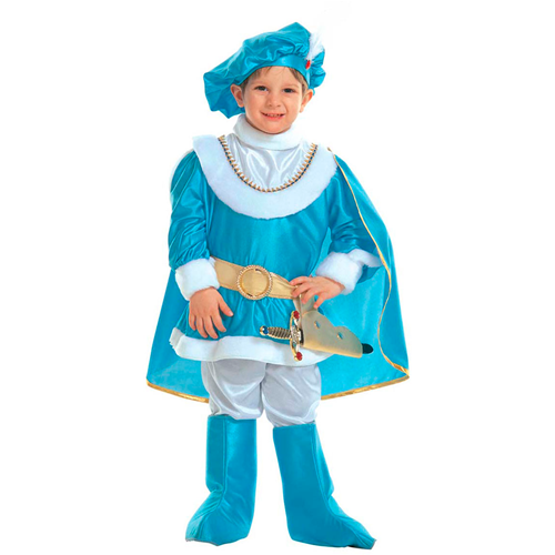 COSTUME VESTITO ABITO TRAVESTIMENTO CARNEVALE BAMBINO PRINCIPE AZZURRO