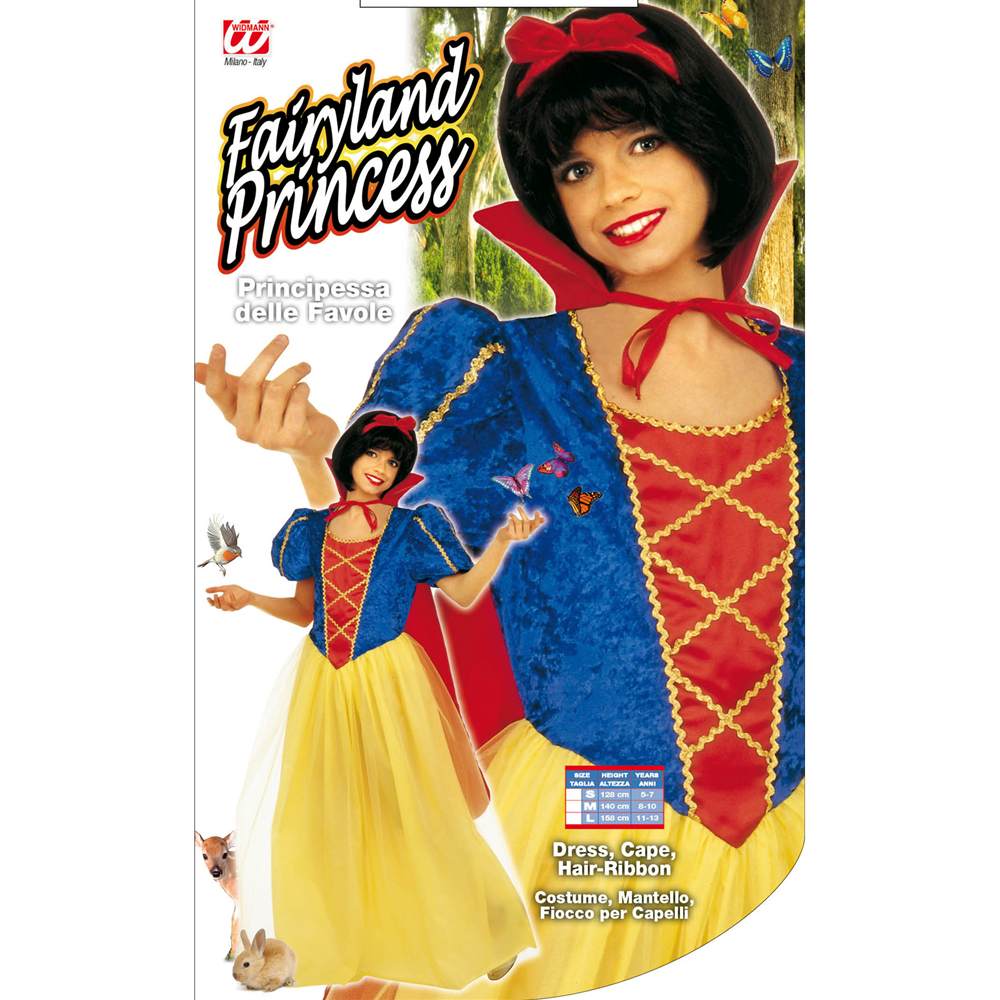 COSTUME VESTITO ABITO TRAVESTIMENTO CARNEVALE RAGAZZA PRINCIPESSA DELLE FAVOLE