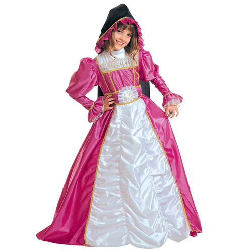 COSTUME VESTITO ABITO TRAVESTIMENTO CARNEVALE BAMBINA DUCHESSA DI YORK