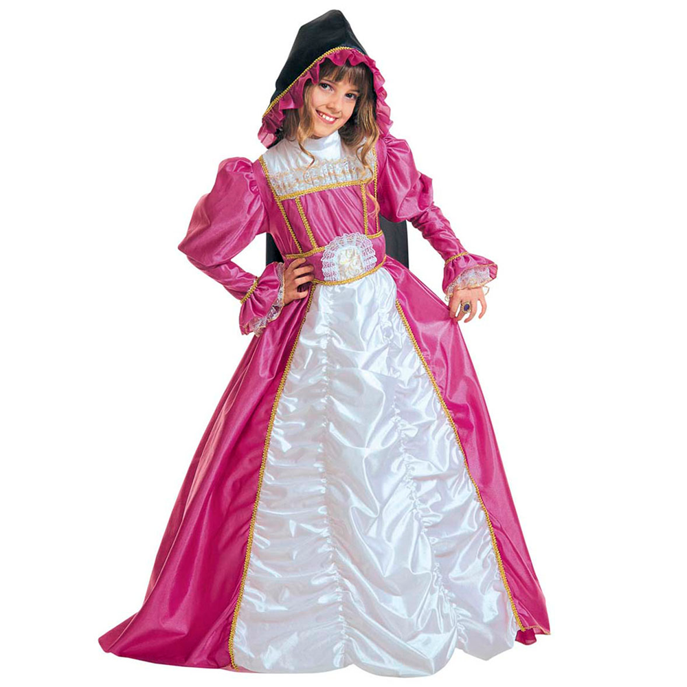 COSTUME VESTITO ABITO TRAVESTIMENTO CARNEVALE BAMBINA DUCHESSA DI YORK
