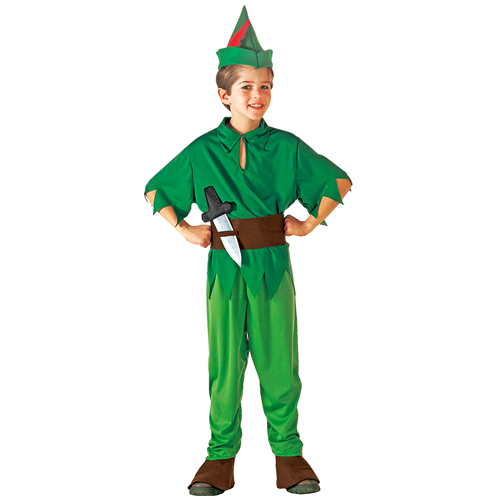 COSTUME VESTITO ABITO TRAVESTIMENTO CARNEVALE BAMBINO PETER