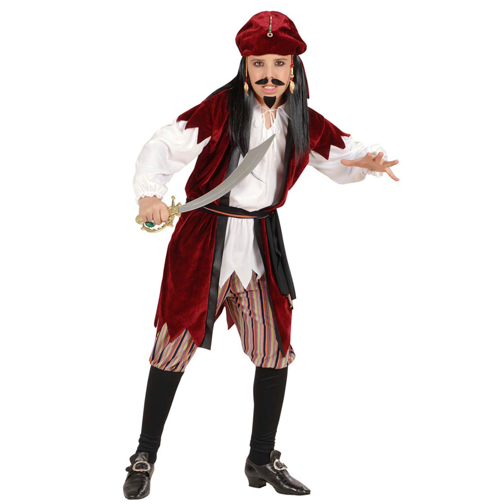 COSTUME VESTITO ABITO TRAVESTIMENTO CARNEVALE BAMBINO PIRATA DEI CARAIBI