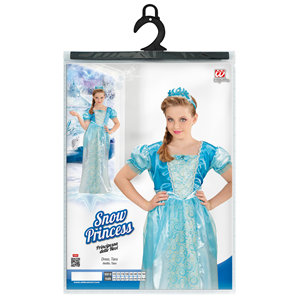COSTUME VESTITO ABITO TRAVESTIMENTO CARNEVALE BAMBINA PRINCIPESSA DELLE NEVI
