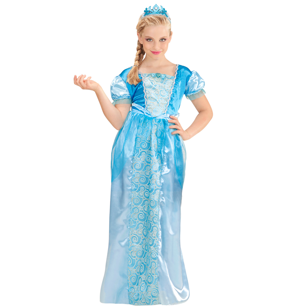 COSTUME VESTITO ABITO TRAVESTIMENTO CARNEVALE BAMBINA PRINCIPESSA DELLE NEVI
