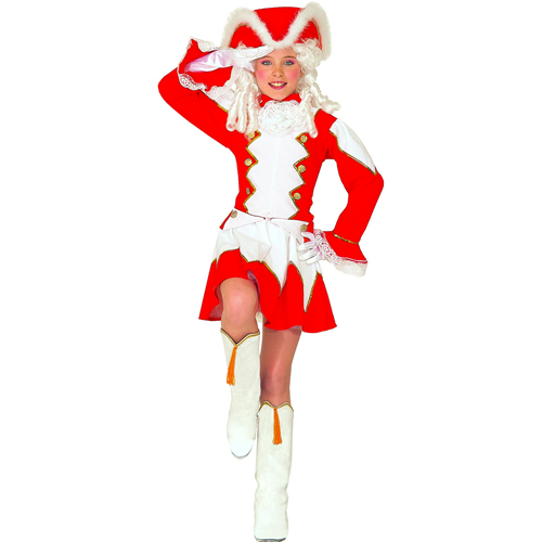 COSTUME VESTITO ABITO TRAVESTIMENTO CARNEVALE BAMBINA MAJORETTE