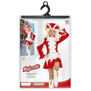 COSTUME VESTITO ABITO TRAVESTIMENTO CARNEVALE BAMBINA MAJORETTE