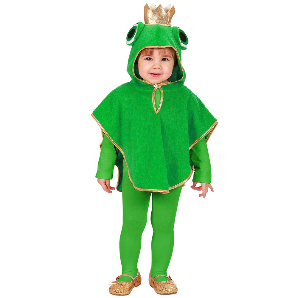 COSTUME VESTITO ABITO TRAVESTIMENTO CARNEVALE BAMBINO RANOCCHIO IN PELUCHE