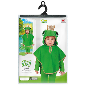 COSTUME VESTITO ABITO TRAVESTIMENTO CARNEVALE BAMBINO RANOCCHIO IN PELUCHE