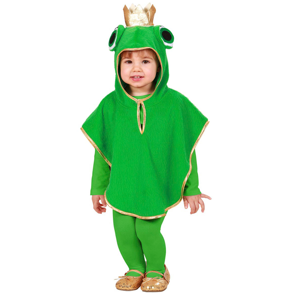 COSTUME VESTITO ABITO TRAVESTIMENTO CARNEVALE BAMBINO RANOCCHIO IN PELUCHE