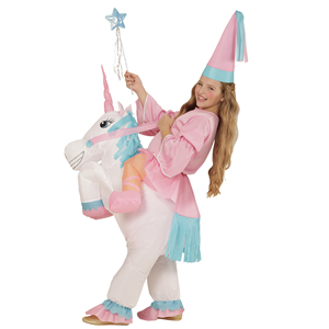 COSTUME VESTITO ABITO TRAVESTIMENTO CARNEVALE BAMBINA UNICORNO-