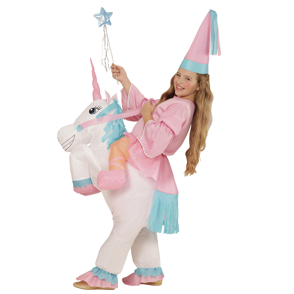COSTUME VESTITO ABITO TRAVESTIMENTO CARNEVALE BAMBINA UNICORNO-