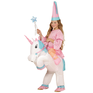 COSTUME VESTITO ABITO TRAVESTIMENTO CARNEVALE BAMBINA UNICORNO-