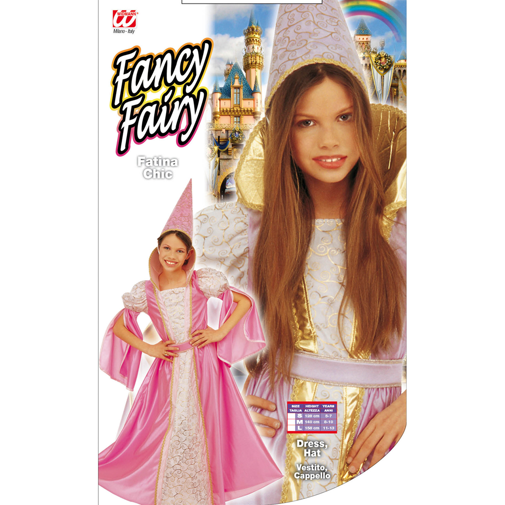 COSTUME VESTITO ABITO TRAVESTIMENTO CARNEVALE BAMBINA FATINA CHIC