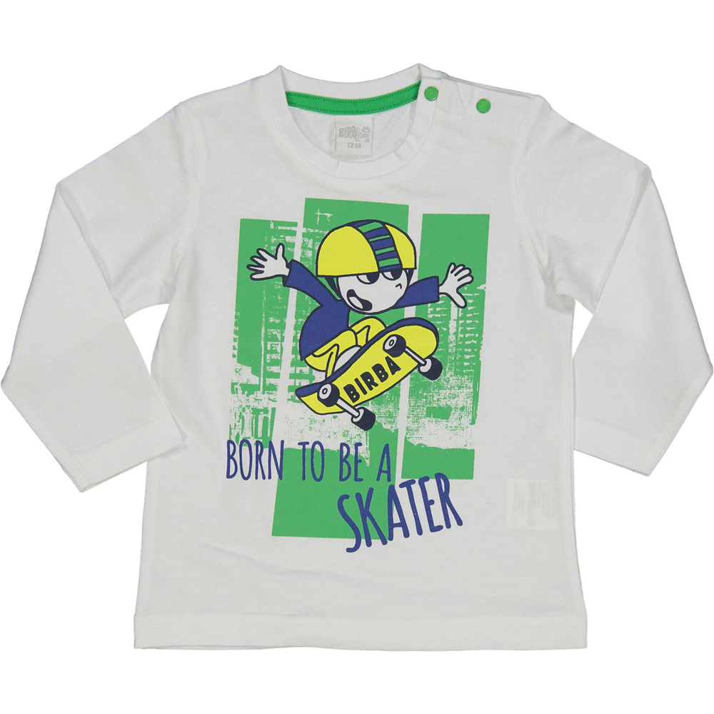 T-SHIRT MAGLIETTA NEONATO BAMBINO MAULI BIRBA TAGLIE 6/30 MESI - 44027.00.11A