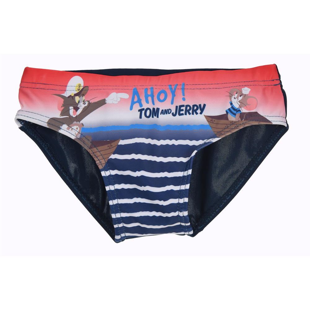 COSTUME MARE TOM & JERRY SLIP MUTANDINA NEONATO BAMBINO TAGLIE 12/36 MESI - ER0072BLU