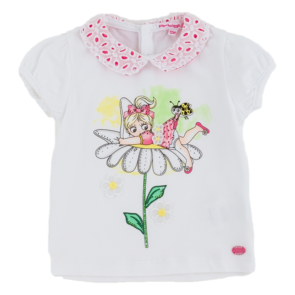T-SHIRT ARTIGLI GIRL NEONATA 9 MESI - A06105