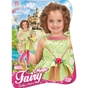 COSTUME VESTITO ABITO TRAVESTIMENTO CARNEVALE HALLOWEEN BAMBINA FATINA MAGICA - 2624F