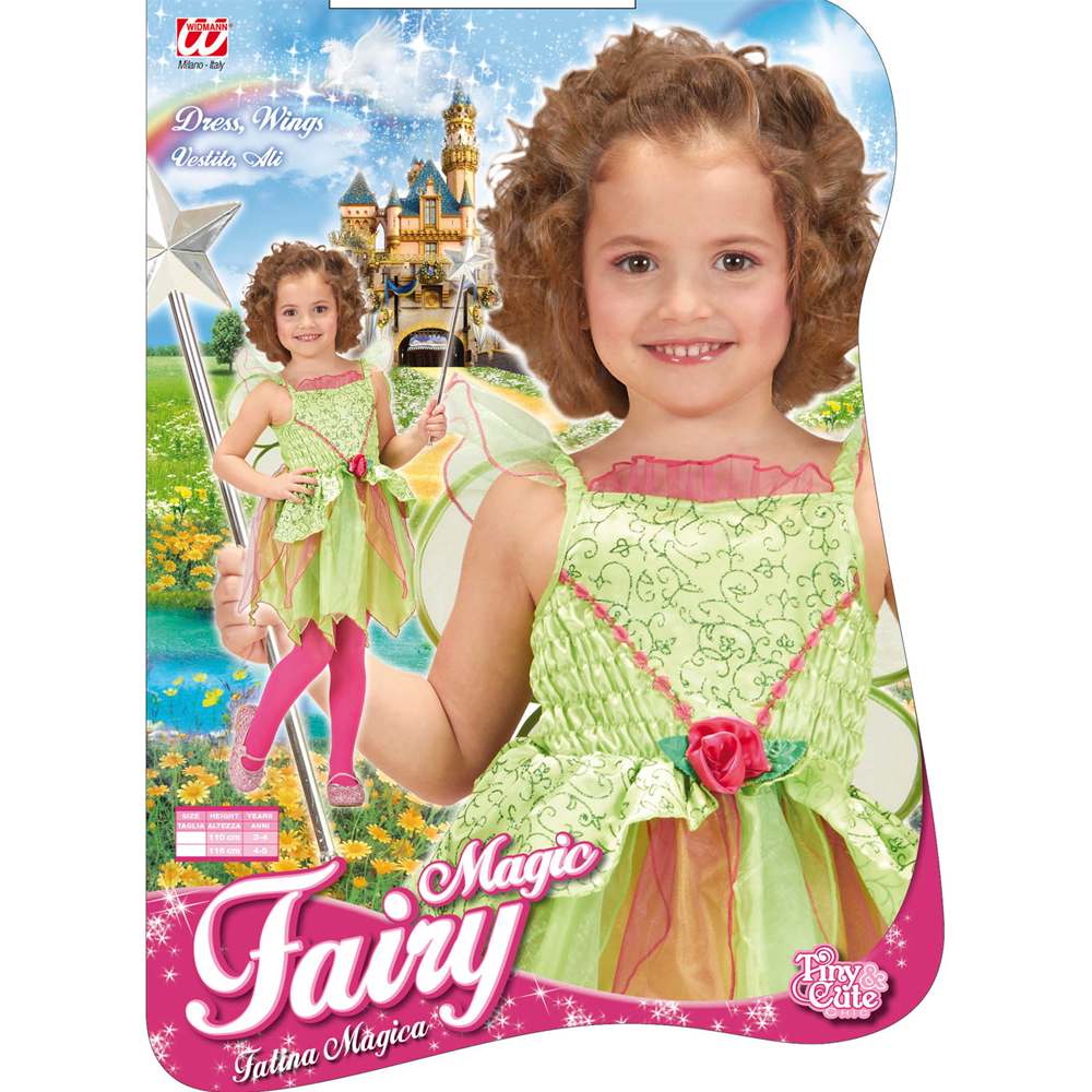 COSTUME VESTITO ABITO TRAVESTIMENTO CARNEVALE HALLOWEEN BAMBINA FATINA MAGICA - 2624F
