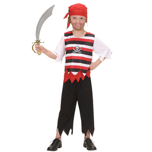COSTUME VESTITO ABITO TRAVESTIMENTO CARNEVALE HALLOWEEN BAMBINO PIRATA - 5854